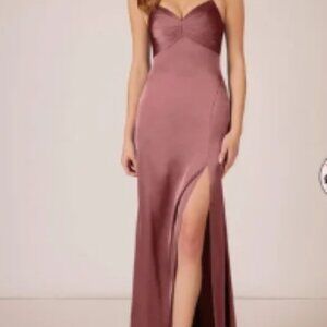 Azazie Alexia Stretch Satin - Amethyst